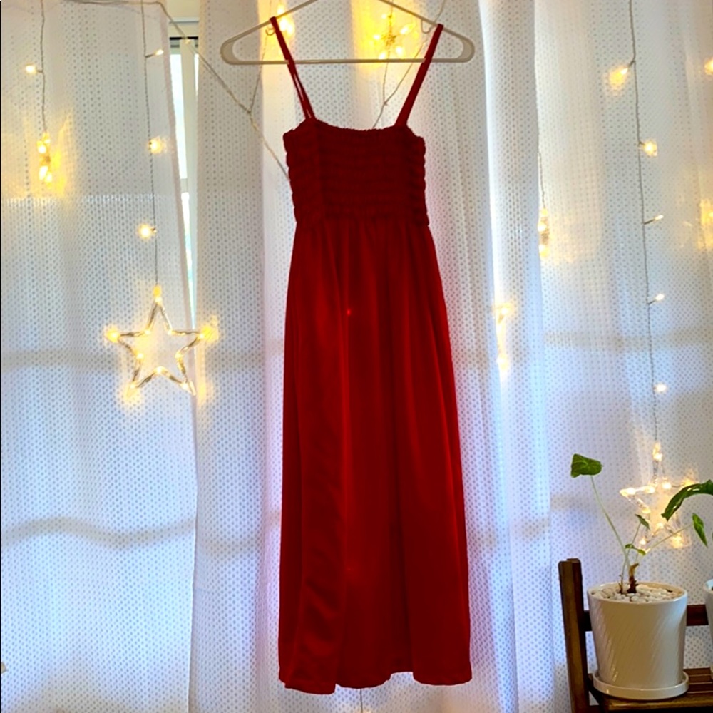 Red Spaghetti Dress